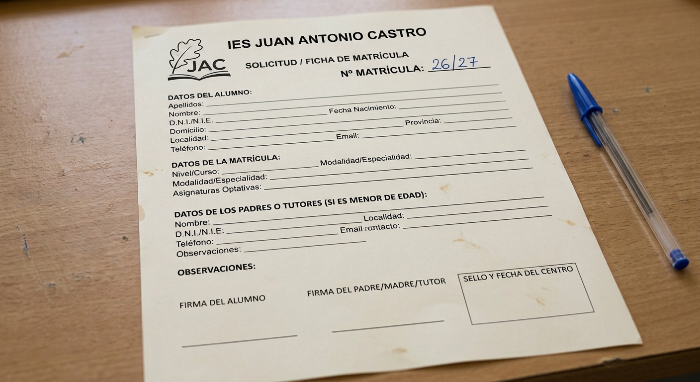 FICHA MATRÍCULA 2026/2027